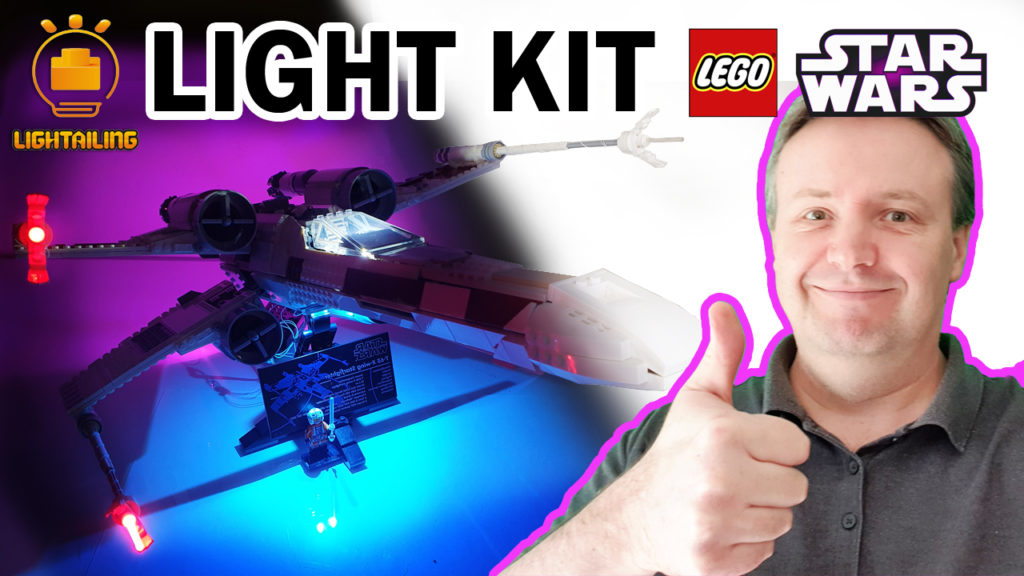 Light Kit LEGO UCS X Wing Unboxing Installation Review Star